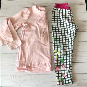 Zara baby girl top and legging 3-4 years